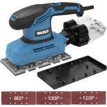 2 X NEW BOXED WESCO 240W 1/3 Sheet Sander with Aluminum Base, 7 Variable Speed Electric Orbital