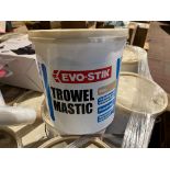 25 X BRAND NEW EVOSTIK TROWEL MASTIC STONE 10KG R15-5