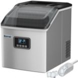 Countertop Ice Maker Portable Cube Machine 22KG/24H with LCD Display. - SR37. The ice maker features