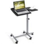 Adjustable Rolling Laptop Stand Table with Lockable Wheels. - SR36. Work the way you want with