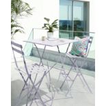 TRADE PALLET TO CONTAIN 6x BRAND NEW Palma Bistro Bar Set LILAC. RRP £159 EACH. Liven up your garden