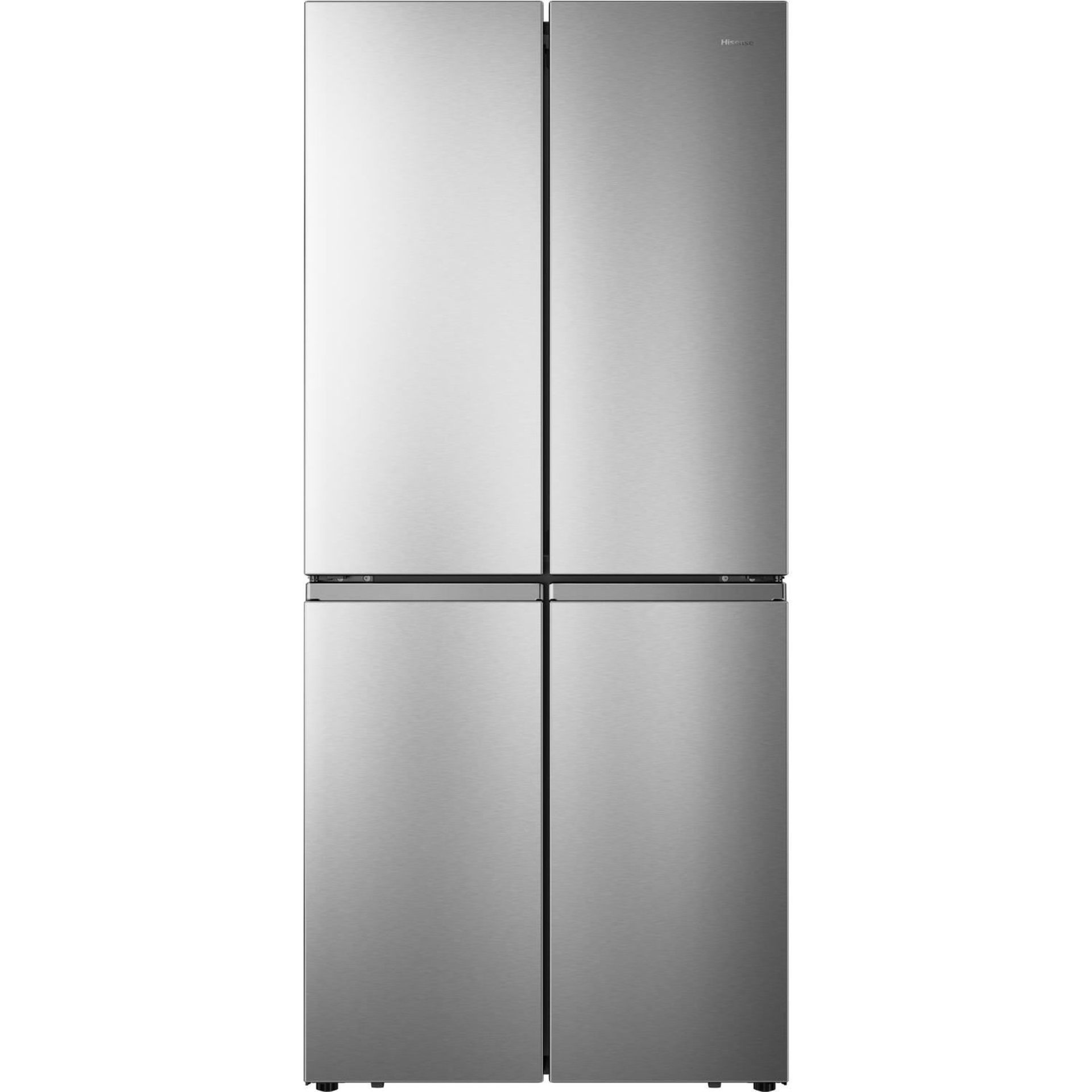 Hisense 432 Litre Four Door American Fridge Freezer With Dual Cooling - Stainless steel. - RRP £