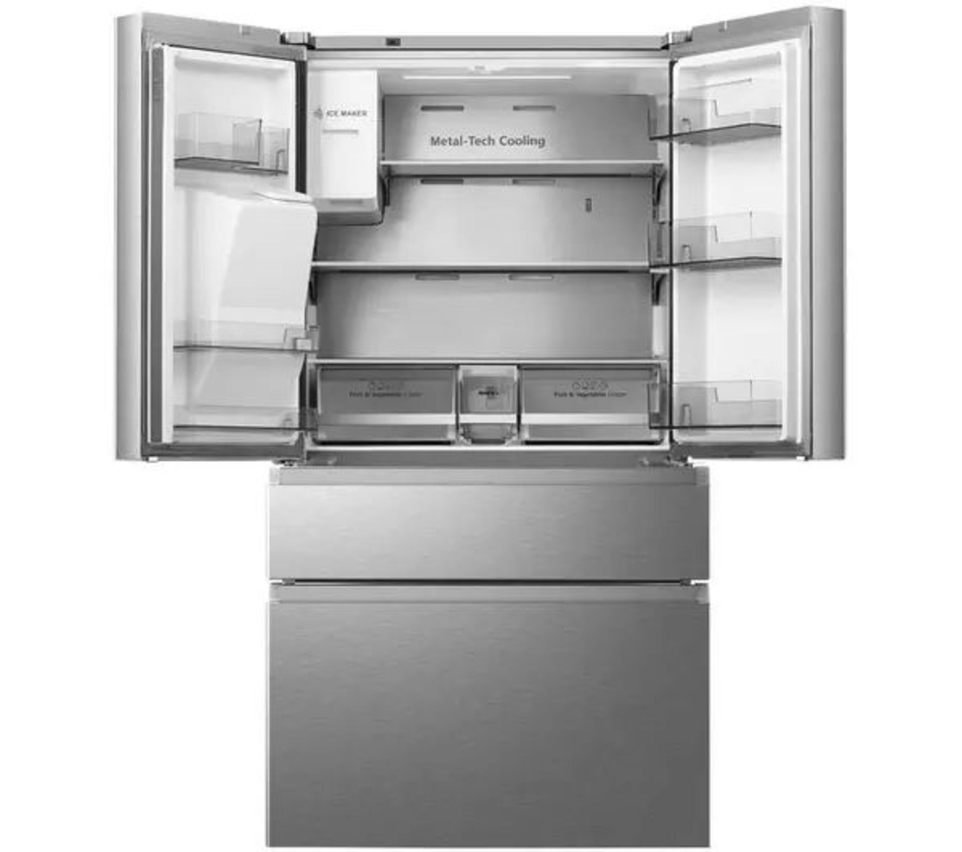 HISENSE RF728N4AIF Fridge Freezer - Stainless Steel. - RRP £1,619.00. There's a section that you can - Image 3 of 3