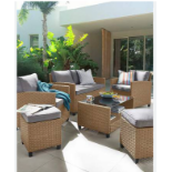Amalfi Lounge Rattan Set. - RRP £2,450.00. SR29. Get comfy in the garden this summer with the Amalfi