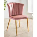 Clarice Velvet Dining Chair. - RRP £229.00. SR30. Modernise and uplift your dining area with the