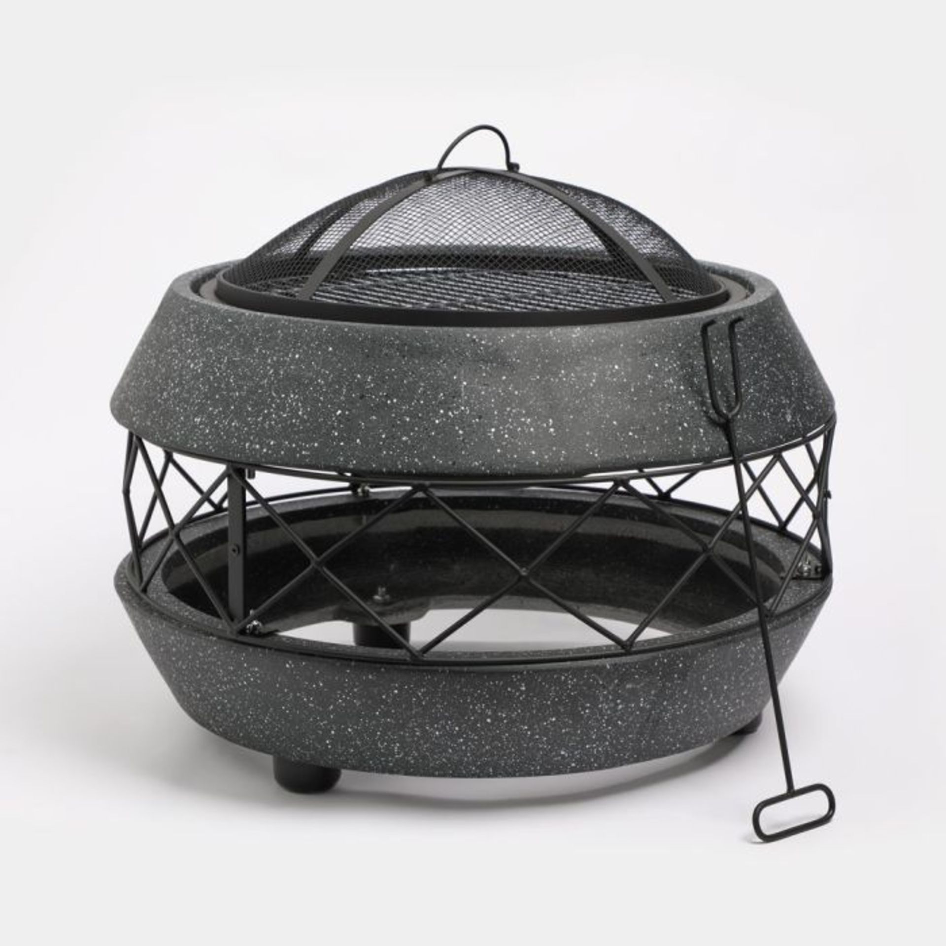 New & Boxed Luxury Black Faux Concrete MgO Fire Pit (250563). Whether you’re hosting a garden