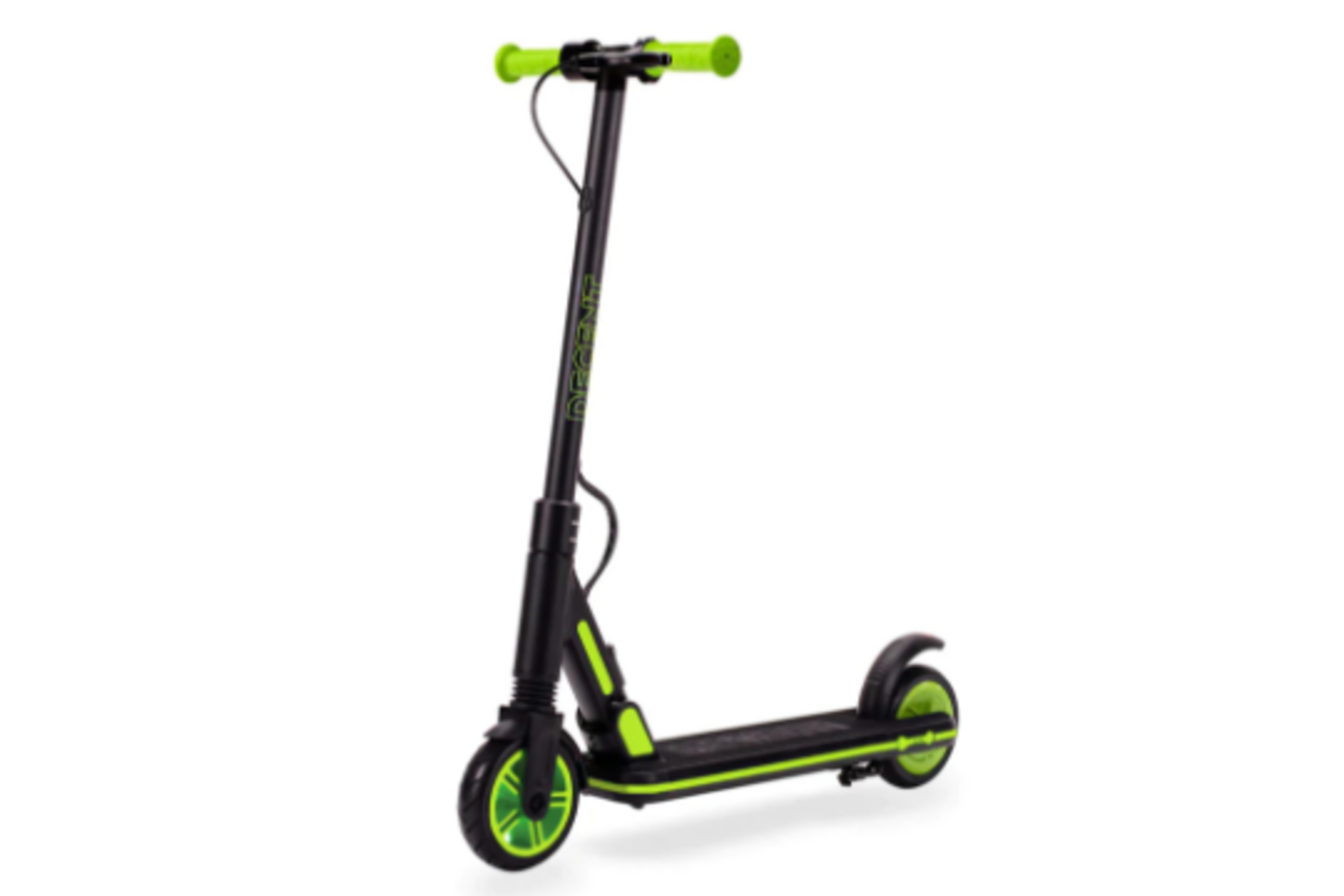 New &Boxed DECENT Kids Electric Scooter - Black/Green. Let your kids zip around in style. With