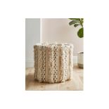 2x BRAND NEW LUXURY Embroidered Storage Basket. RRP £39 EACH. An attractive way to keep a space neat