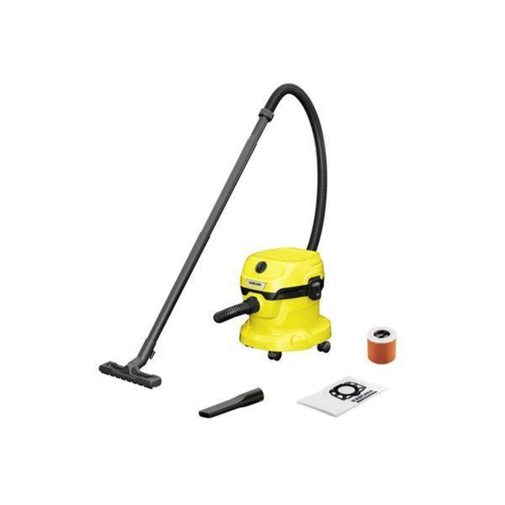 Karcher WD 2 Plus Wet and Dry Vacuum Cleaner 12L - SR48. The powerful Karcher WD 2 Plus wet and