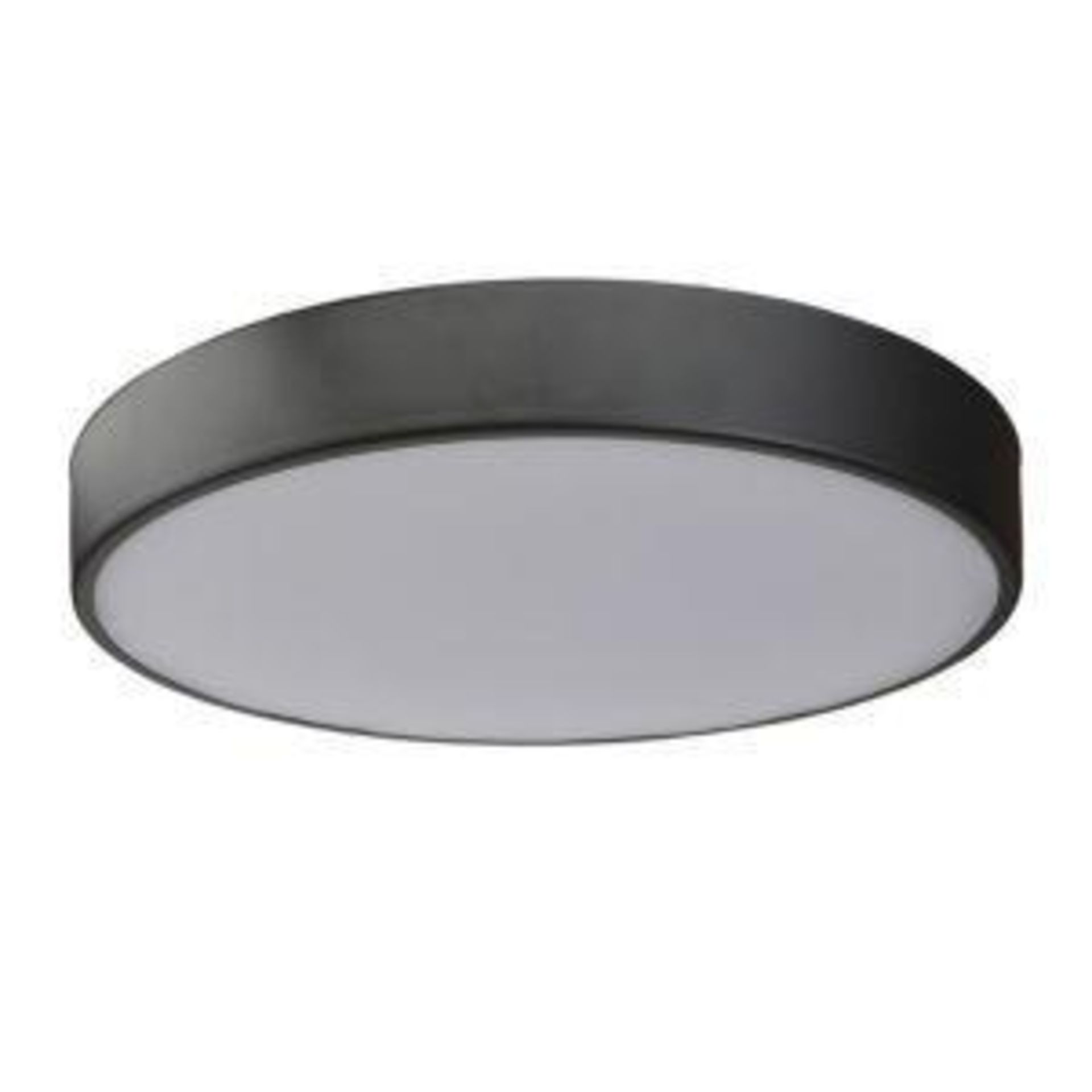 GoodHome Wapta Matt Black Bathroom Ceiling Light - SR48.