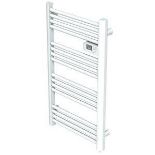 Kandor Electric White Towel Warmer (W)550mm X (H)980mm - SR48. Kandor 500W Electric White Towel