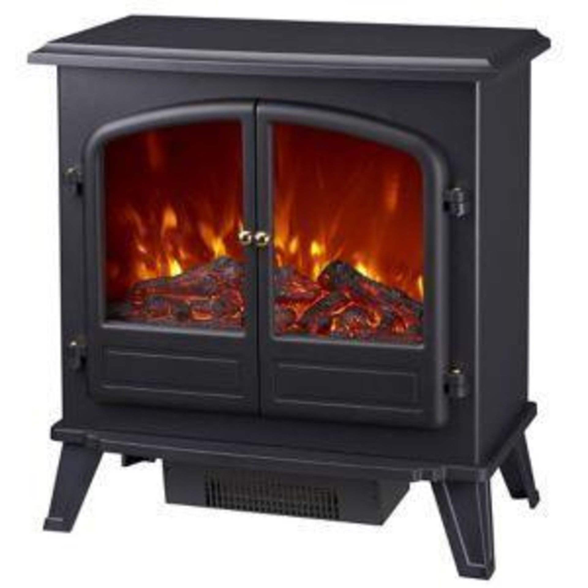 Focal Point Weybourne Black LED Electric Stove - SR48. The Focal Point Weybourne LED Electric