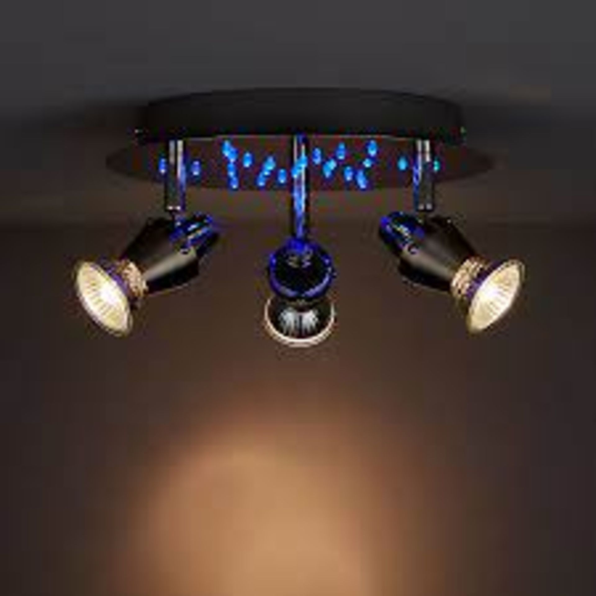 Ceraon Chrome effect 3 Light Spotlight. -SR32. This 3 lamp ceiling spotlight is part of the Ceraon