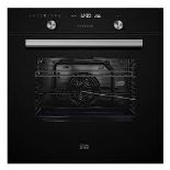Cooke & Lewis CLMFBLa Built-in Single Multifunction Oven - Black. - R45. The fan system evenly