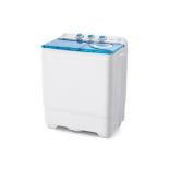 Portable Laundry Washer Spin Dryer with Timing Function and Drain Pump. - R50. Powerful dual-motor