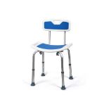 Height Adjustable Shower Chair. - R51. The heavy-duty frame, made from high-quality aluminium, is