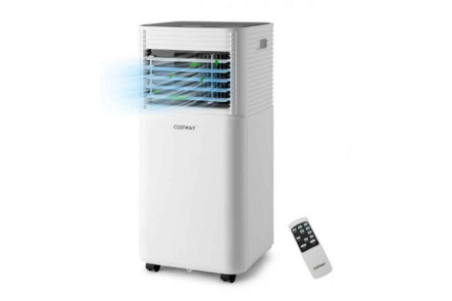 7000 BTU Portable Air Conditioner with 2 Wind Speeds and Timer (R50)ãŽ¡, which is suitable for the