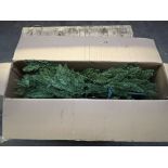 Pallet of Approx 4 x Mixed Chrismas Trees to Include Bright Green Bushy Christmas Tree (LOCATION - R