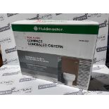 4 X BRAND NEW FLUIDMASTER BLACK CONCEALED DUAL CISTERN 320MM X 36.5CM X 14CM RRP £52 EACH R16-8