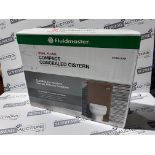 4 X BRAND NEW FLUIDMASTER BLACK CONCEALED DUAL CISTERN 320MM X 36.5CM X 14CM RRP £52 EACH R16-8