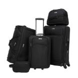 12 x Brand New Set OF TAG Ridgefield Black 5 Piece Softside Luggage Set. RRP $300. This classic