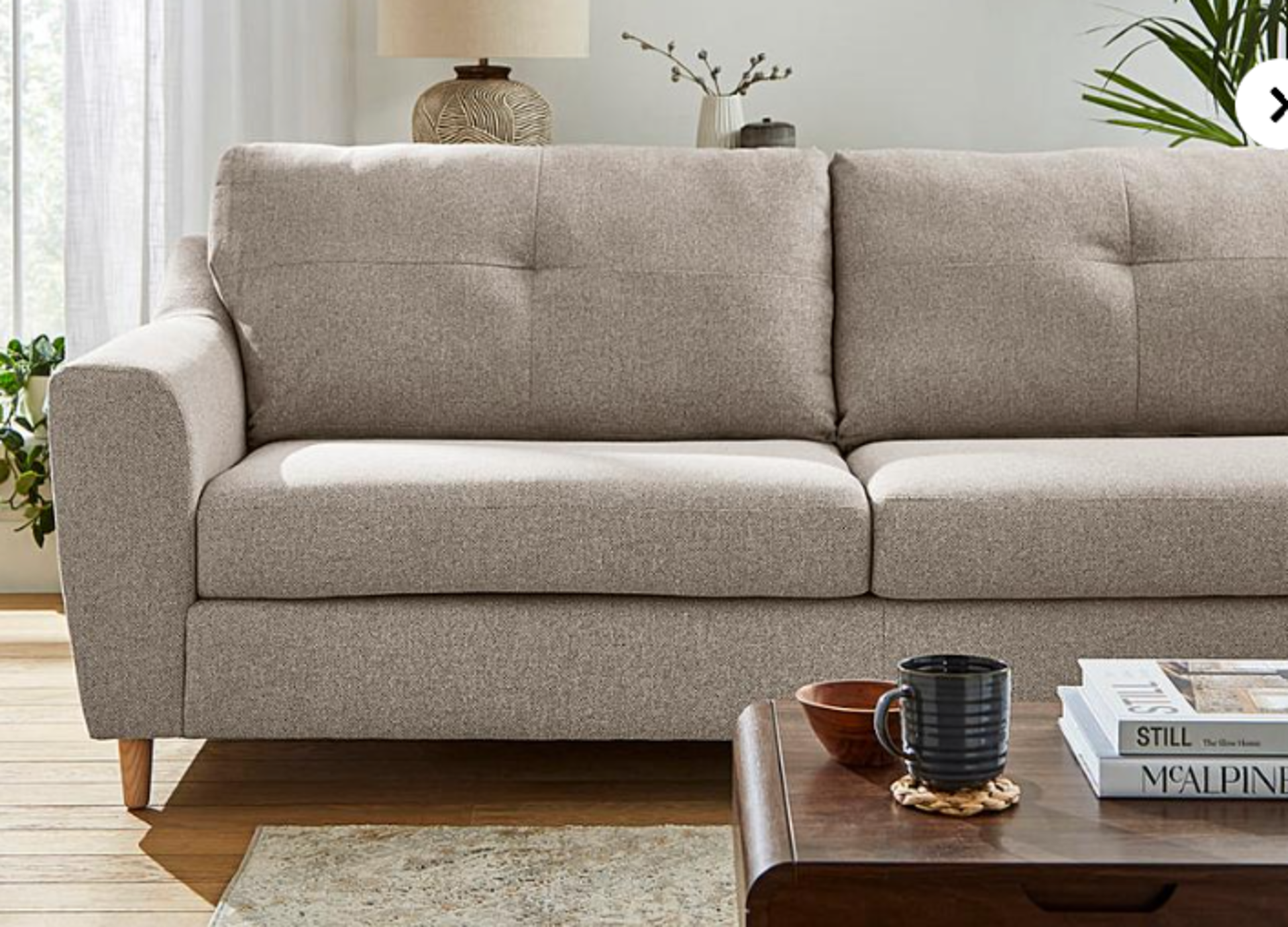 Baxter 4 Seater Sofa. - SR. RRP £999.00. The contemporary style of the Baxter range is both on-trend - Image 2 of 2