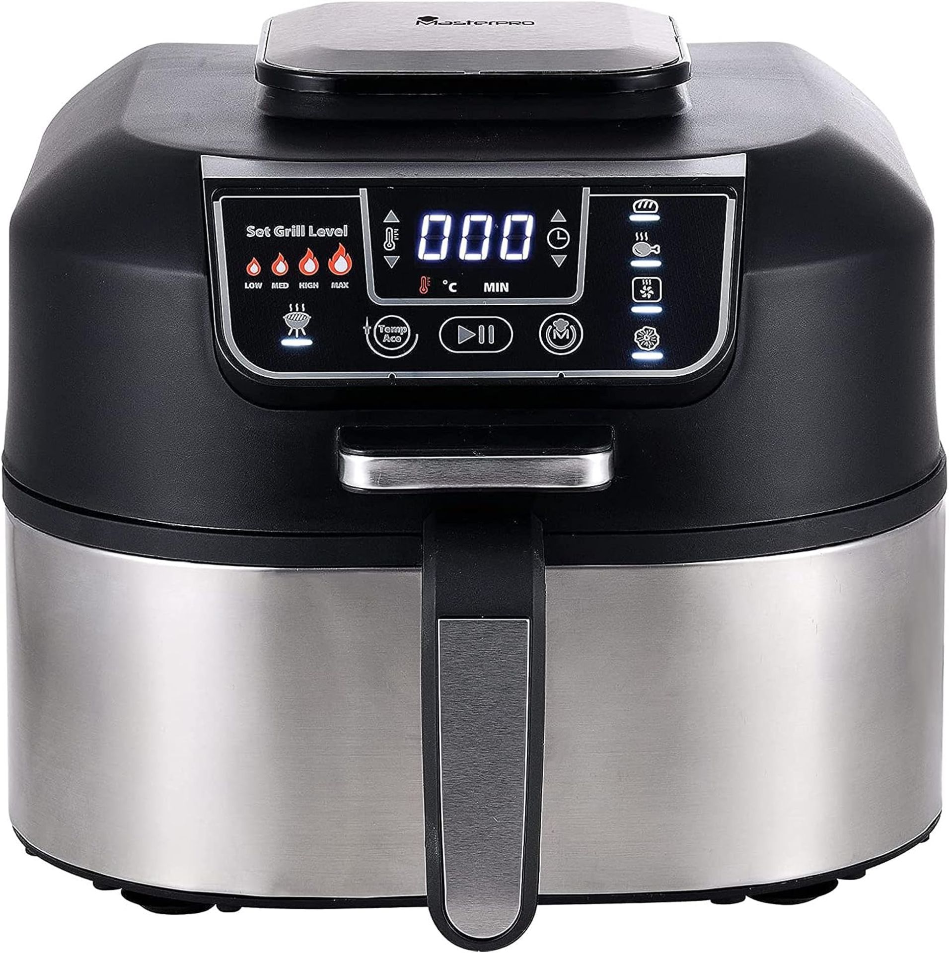 Brand New MasterPro Smokeless Grill, 5.6 Litre, 1760 W, One Touch Food Processor with Oil-Free