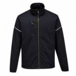 24x Brand New Portwest PW3 Black Flex Shell Jacket - XL RRP £41.44 Each (R40)
