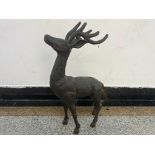 CAST IRON DEER STATUE