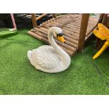 NEW LARGE ELEGANT SWAN STATUE APPROX 40CM