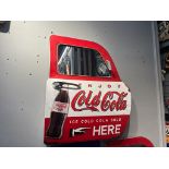 NEW BOXED LARGE METAL COCA COLA CAR DOOR MIRROR (APPROX 50CM X 42CM)