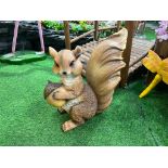 NEW LARGE STANDING HAPPY SQUIRREL STATUE APPROX 50CM TALL