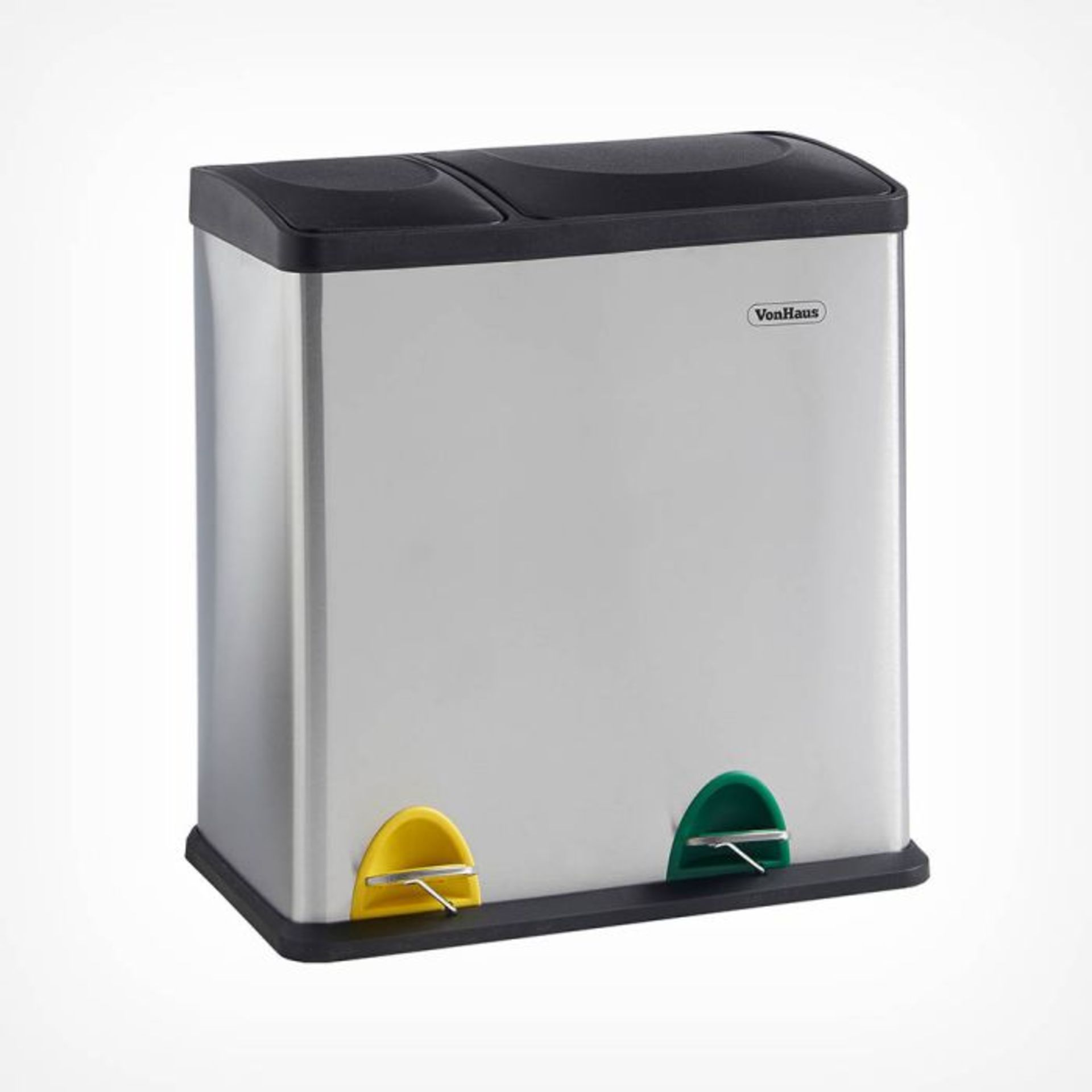 36L 2 in 1 Recycling Bin. - PW. The Luxury 36L 2 Compartment Recycling Bin makes disposing of