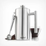 12 Cup Cafetiere with Spoon. - PW. Wake up to the smell of freshly brewed coffee every morning