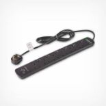 6 Socket Black Extension Lead with USB. - PW. If your home office, gaming station or living room