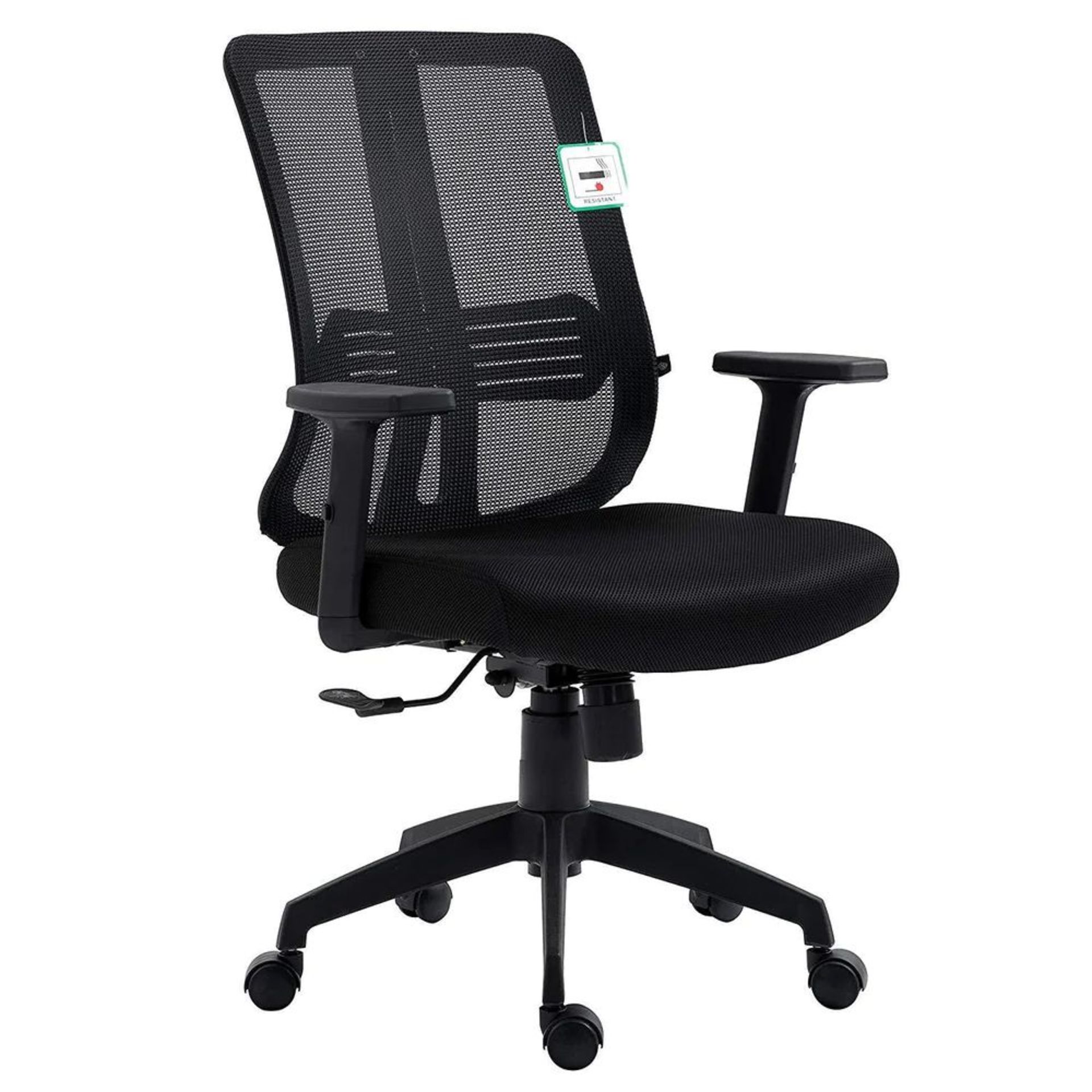 Black Mesh Medium Back Executive Office Chair Swivel Desk Chair with Synchro-Tilt, Adjustable