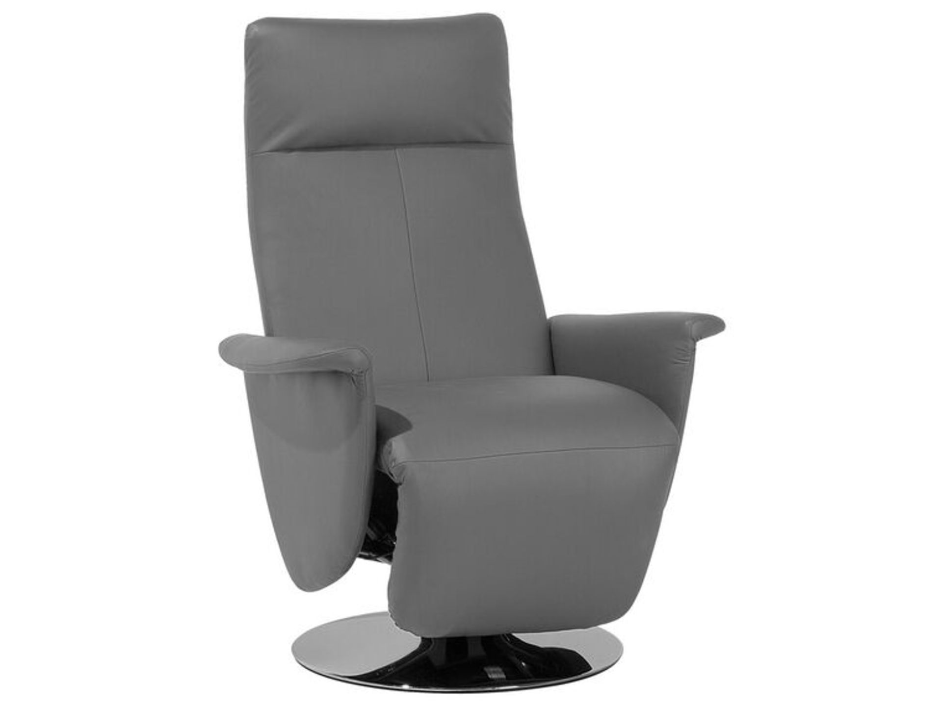 Prime Faux Leather Recliner Chair Grey. - SR6. RRP £599.99. This elegant reclining chair is a