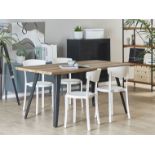 Vieste Set of 6 Dining Chairs White. - SR6U. RRP £269.99. These minimalistic chairs are the