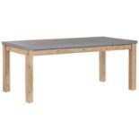 Ostuni Concrete Garden Table 180 x 90 cm Grey. - SR6. RRP £899.99. If you're keen on industrial