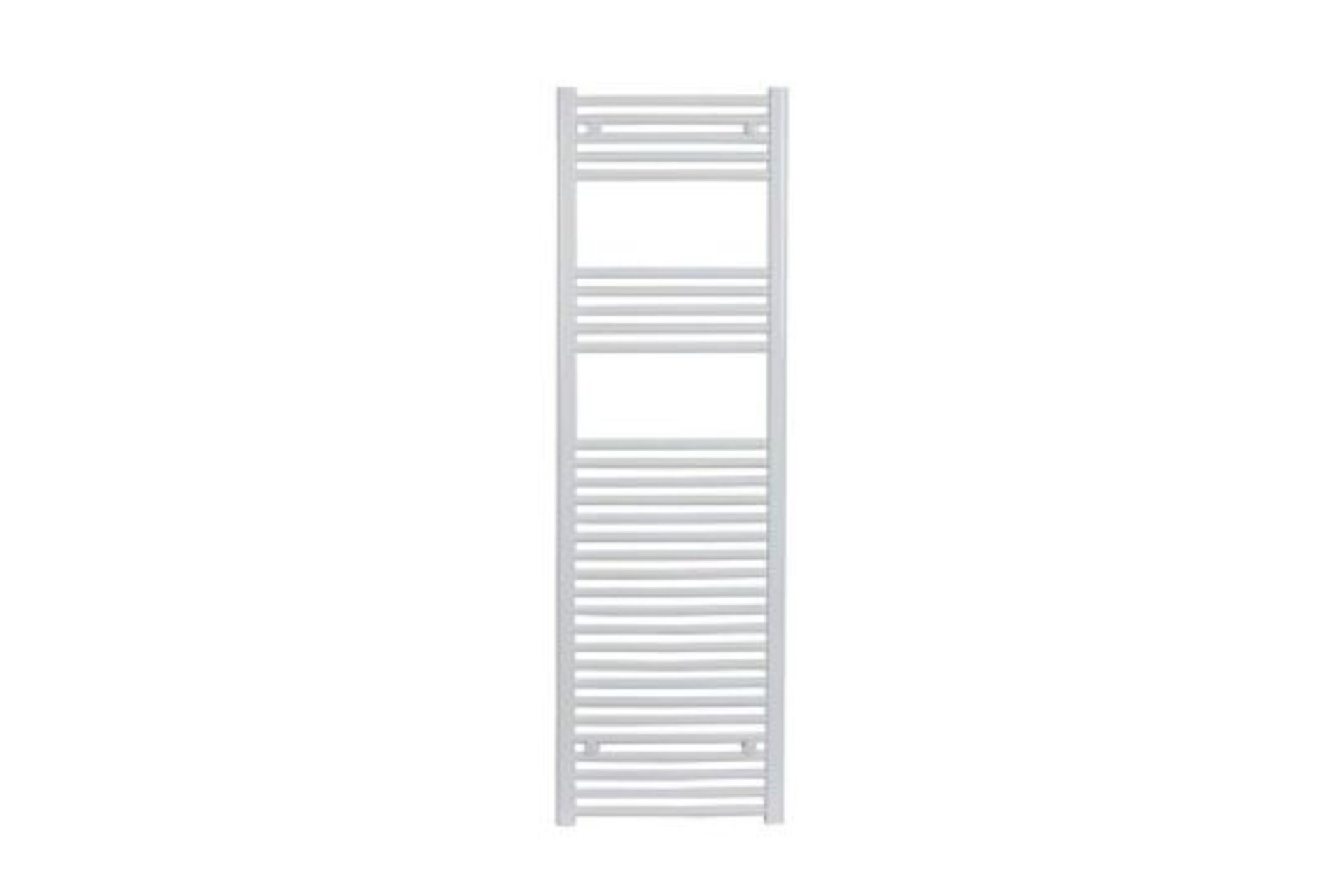 Flomasta Towel Rail Radiator Curved White Steel Central Heating 160 X 60cm White 2781BTU (LOCATION –