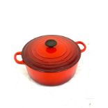 Le creuset boiling pan approx size 26