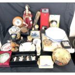 Large selection of miscellaneous to include dolls, Wedgwood, bird figures etc