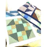 2 patchwork quilts / throws