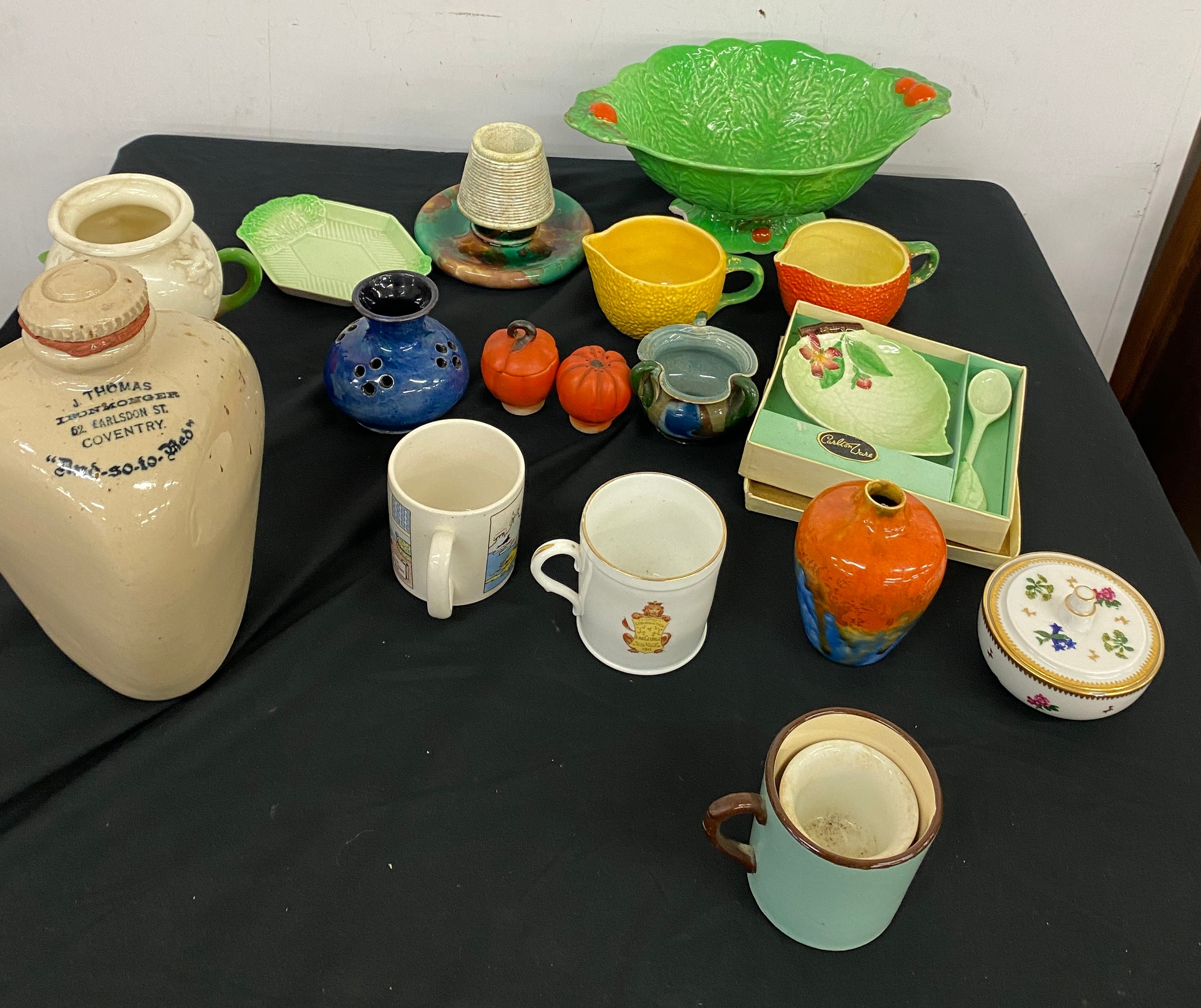 Large selection of vintage and later miscellaneous items includes Carlton Ware, Tea pots etc - Image 6 of 12