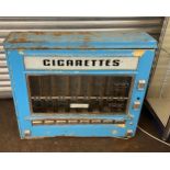 Large vintage metal and glass Cigarette dispenser machine, approximate measurements: Height 32