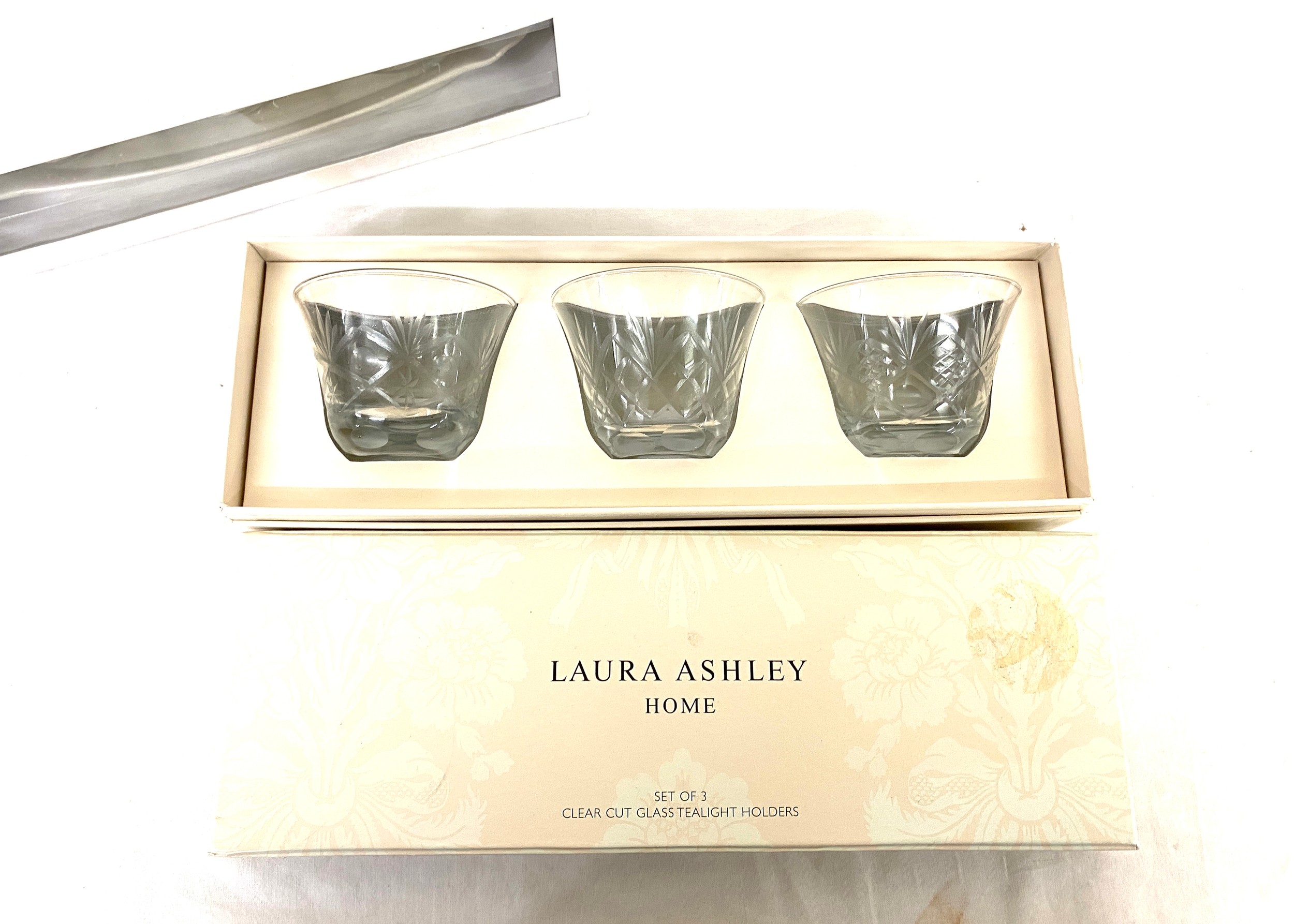 Selection of boxed Laura Ashley tea light holders (6 in total) - Image 2 of 3