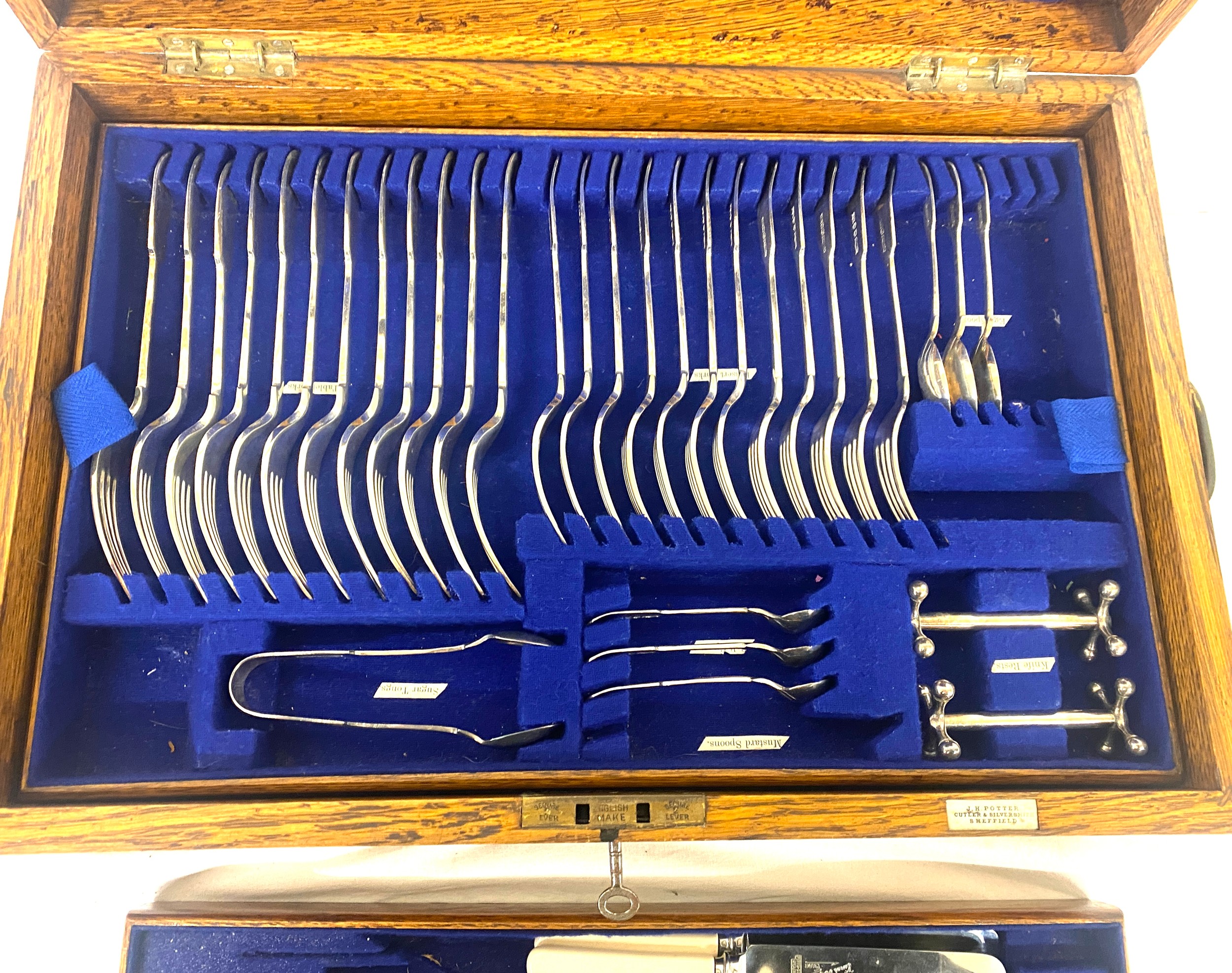 Part canteen of cutlery mostly PH potter with a selection of silver plated cutlery - Image 2 of 7