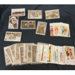 Large selection of vintage Postcards to include Charlie Chaplin, cartoon pieces etc