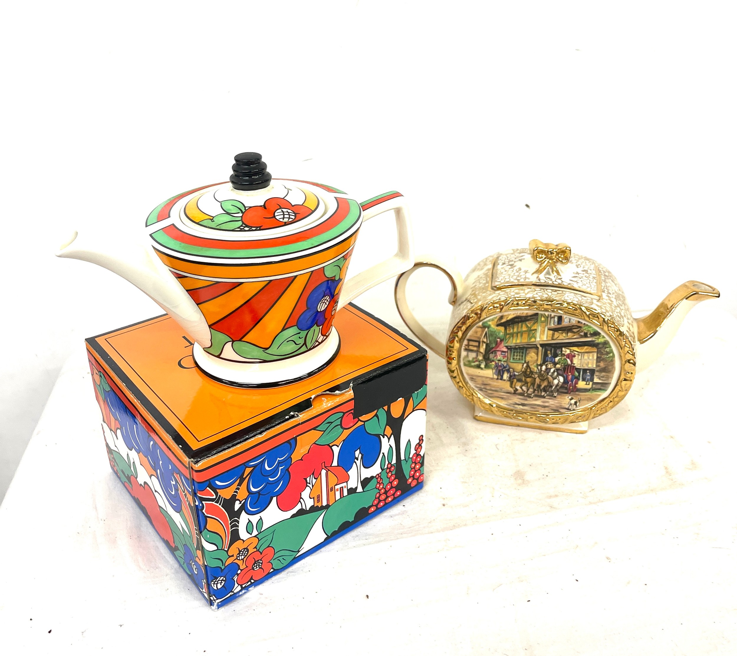 Selection of tea pots to include eight boxed Portmeirion miniature tea pots, Sandler tea pot and a - Image 3 of 7