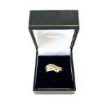 Antique 18ct gold snake ring. Body set with seven diamonds. Uk ring size S. Weighs approx 4.6 grams